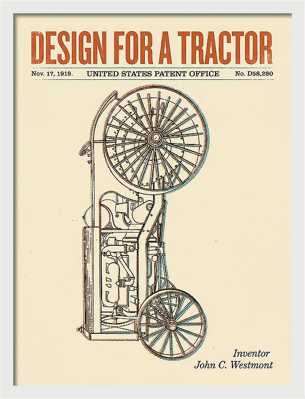 Tractor Retro Patent Usd58280s