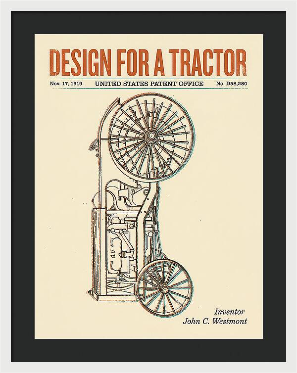 Tractor Retro Patent Usd58280s