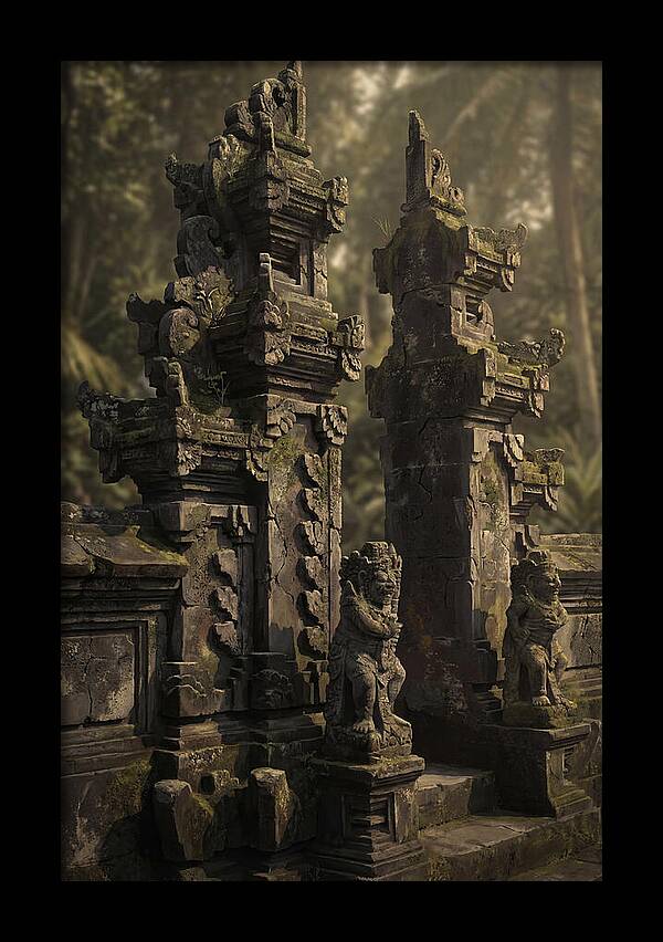 Traditional Balinese Temple Gate