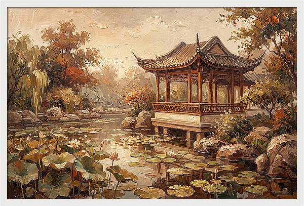 Traditional Chinese Garden Pavilion