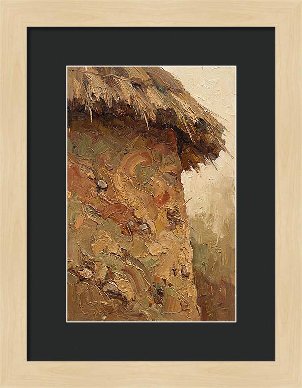 Traditional Cob Wall With Thatched Top
