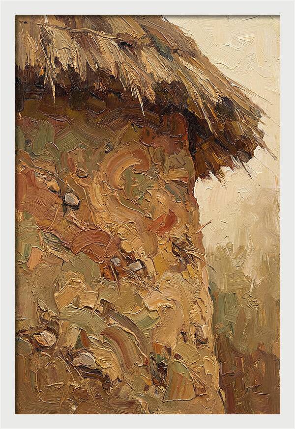 Traditional Cob Wall With Thatched Top