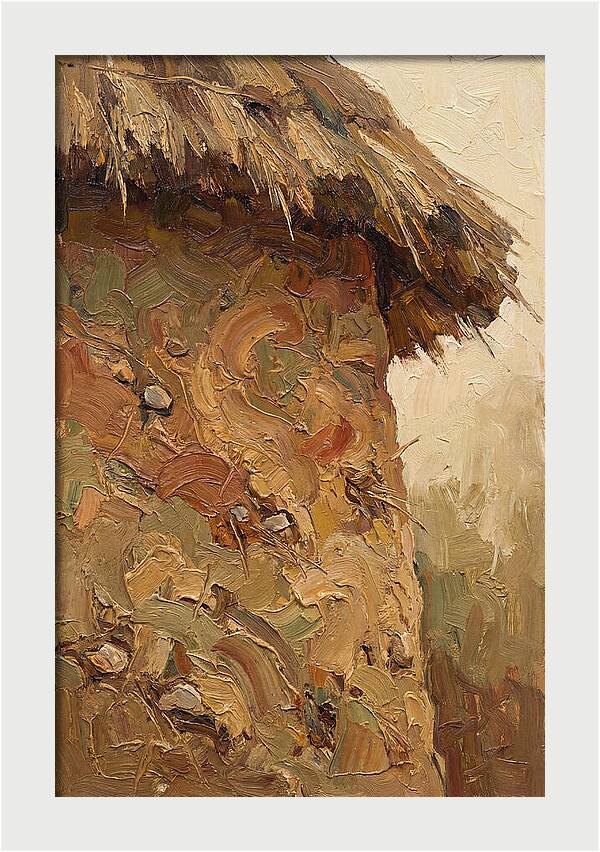 Traditional Cob Wall With Thatched Top