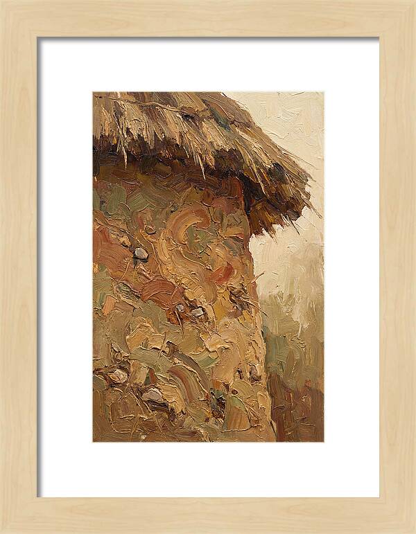 Traditional Cob Wall With Thatched Top