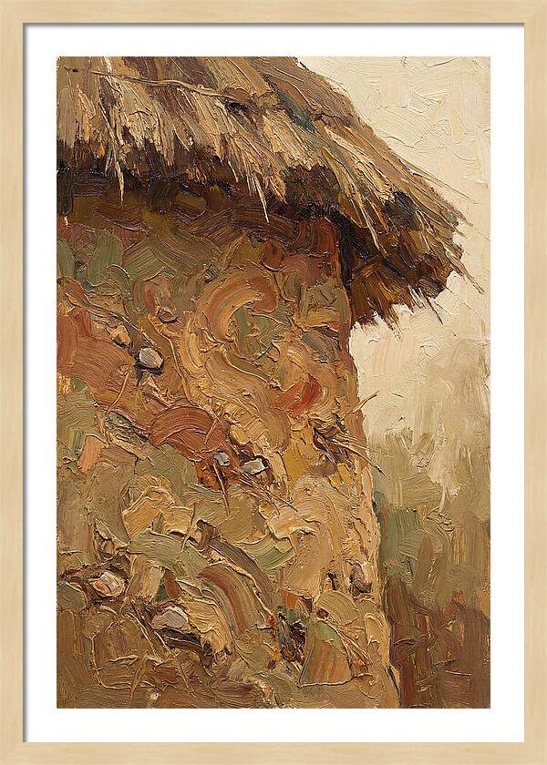 Traditional Cob Wall With Thatched Top