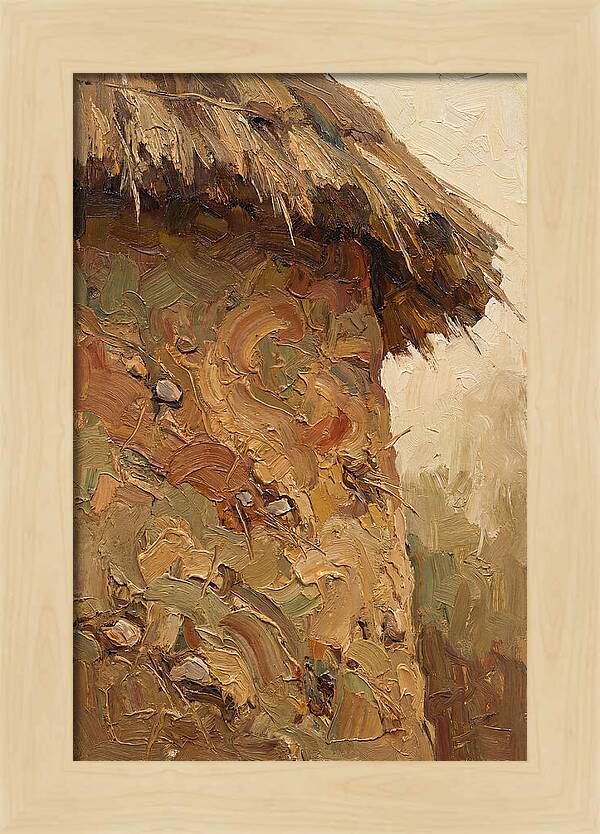 Traditional Cob Wall With Thatched Top