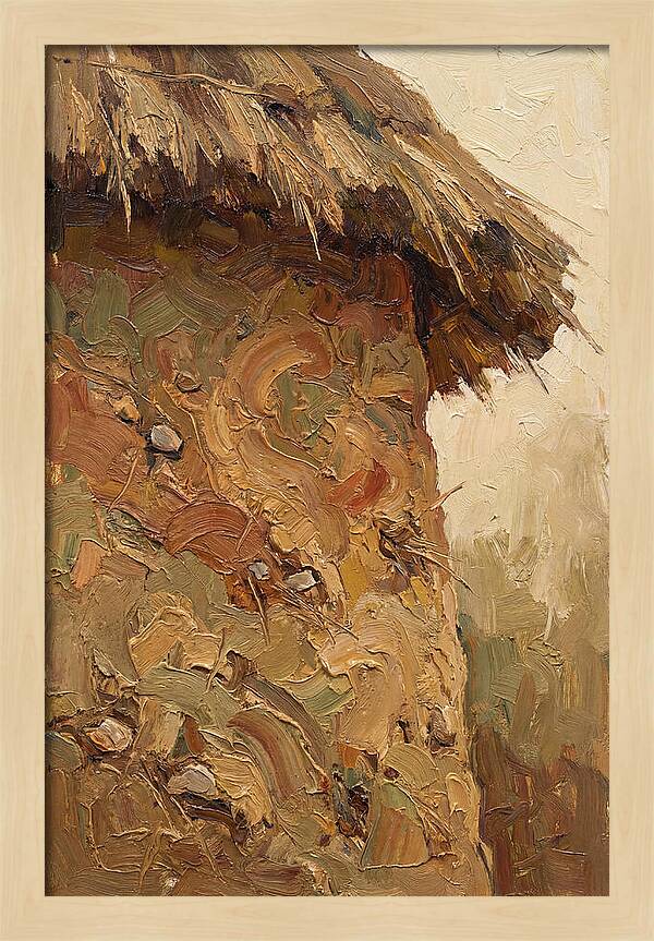 Traditional Cob Wall With Thatched Top