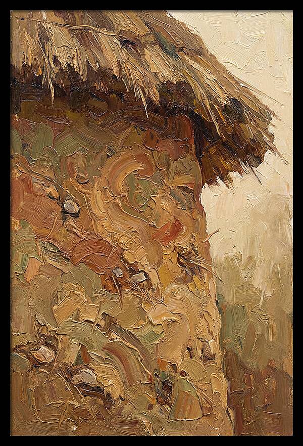 Traditional Cob Wall With Thatched Top
