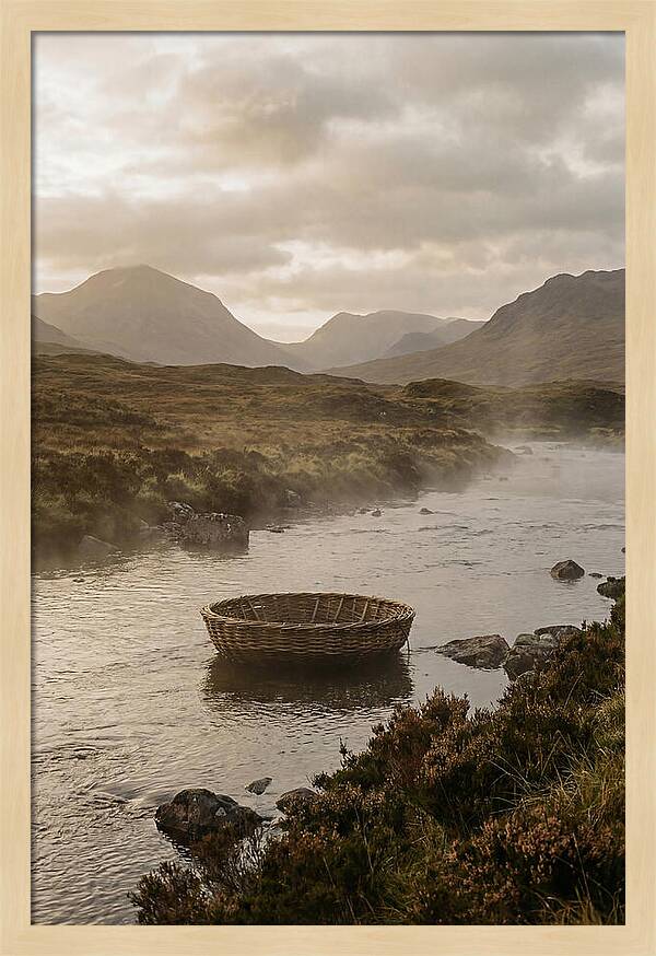 Traditional Corricle Basket Boat