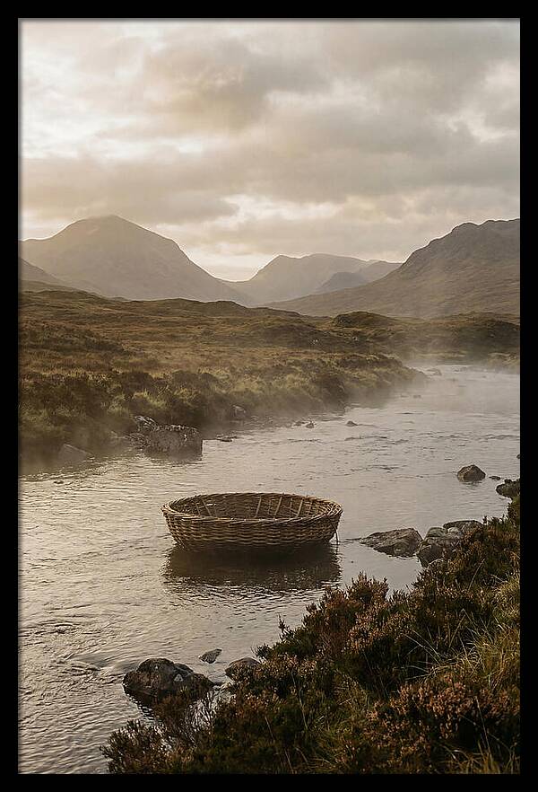 Traditional Corricle Basket Boat