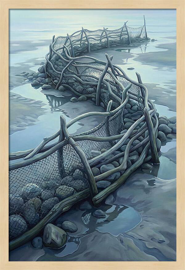Traditional Fishing Weir At Low Tide