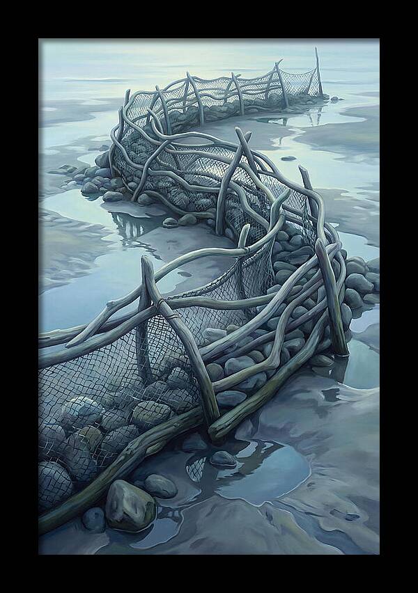 Traditional Fishing Weir At Low Tide