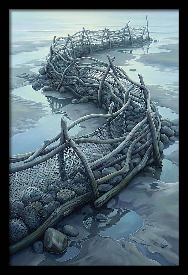 Traditional Fishing Weir At Low Tide