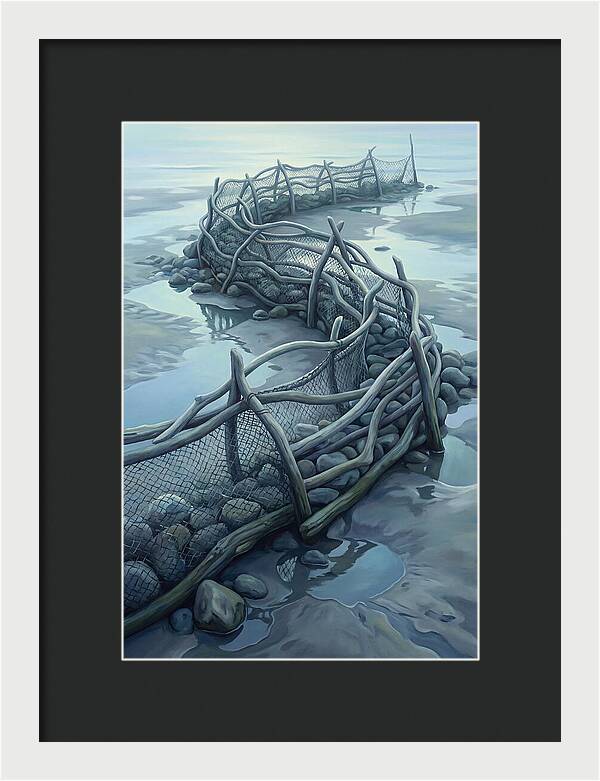 Traditional Fishing Weir At Low Tide
