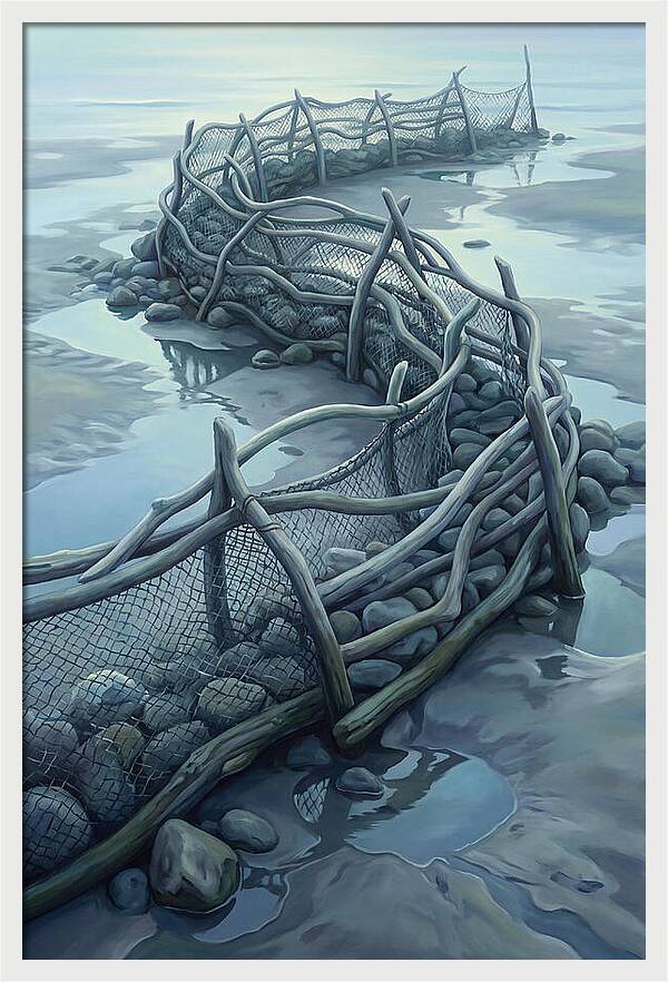 Traditional Fishing Weir At Low Tide