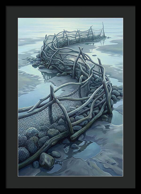 Traditional Fishing Weir At Low Tide