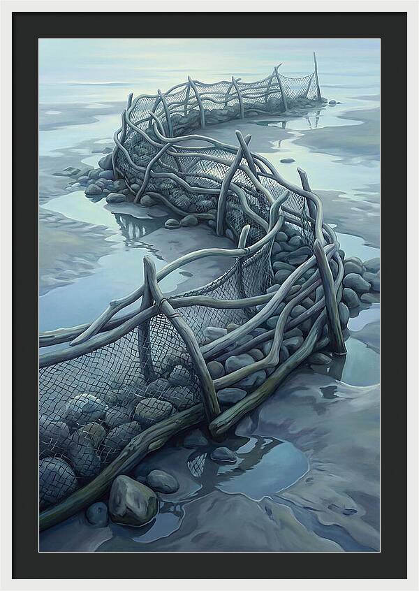 Traditional Fishing Weir At Low Tide