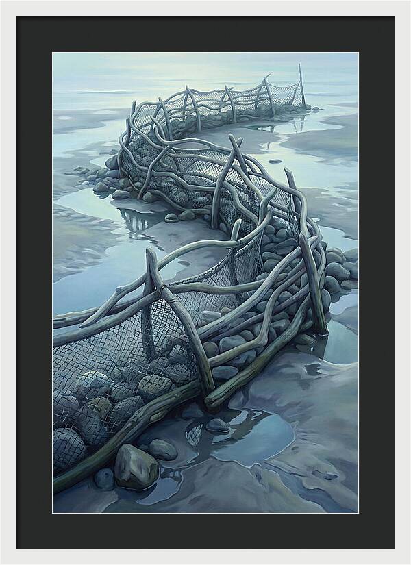 Traditional Fishing Weir At Low Tide