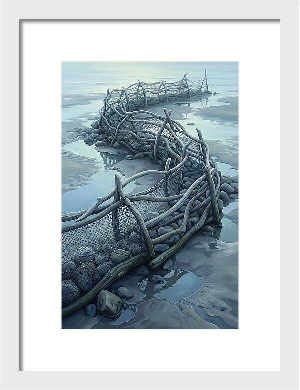 Traditional Fishing Weir At Low Tide