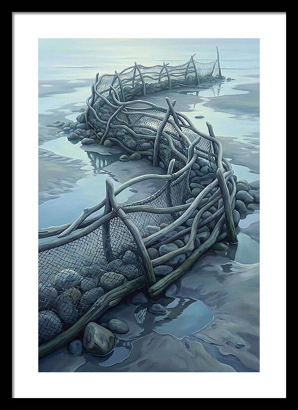 Traditional Fishing Weir At Low Tide