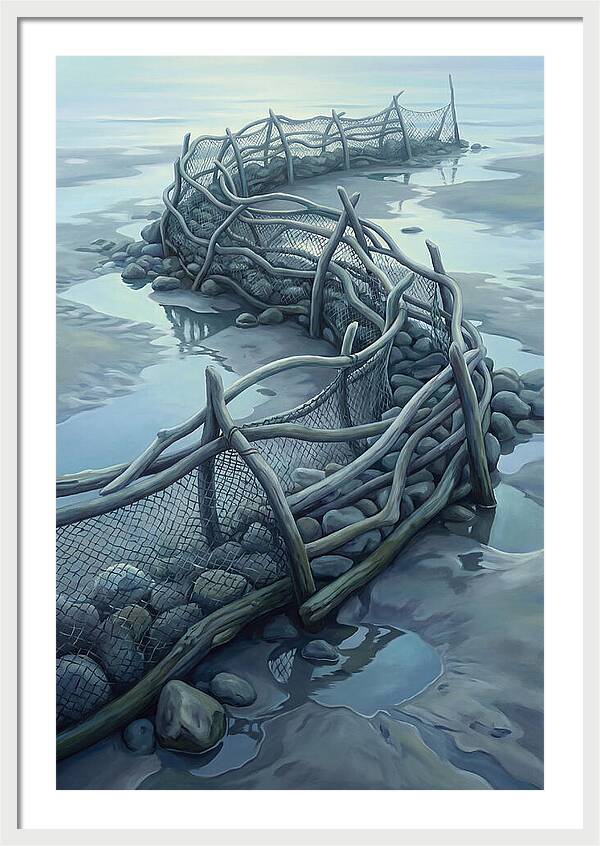 Traditional Fishing Weir At Low Tide