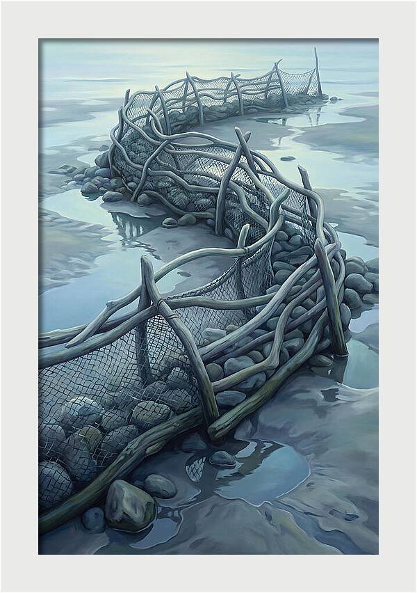 Traditional Fishing Weir At Low Tide