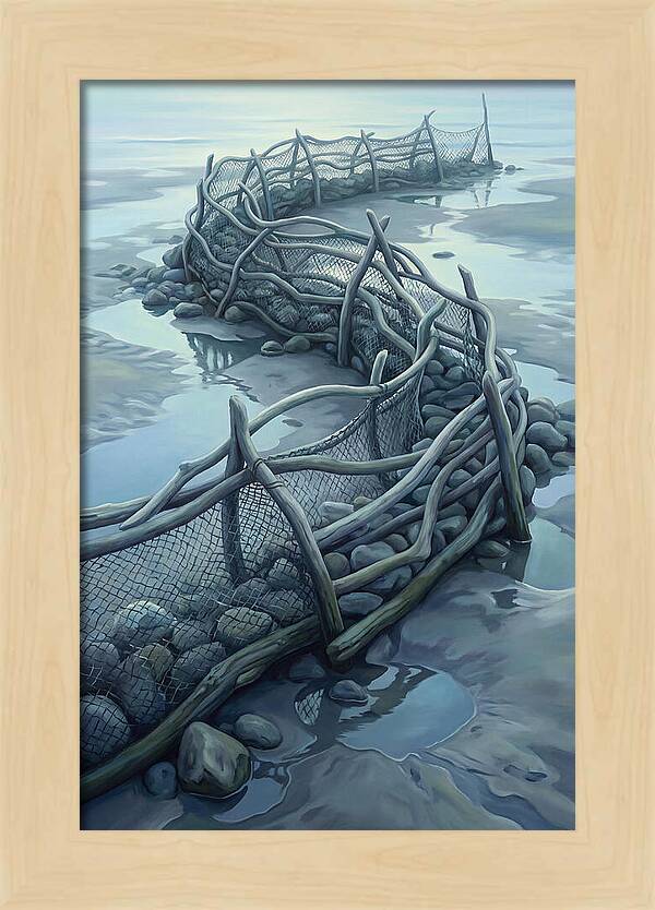 Traditional Fishing Weir At Low Tide