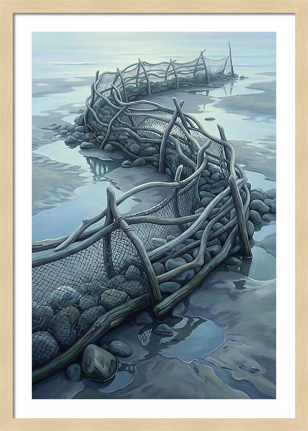 Traditional Fishing Weir At Low Tide