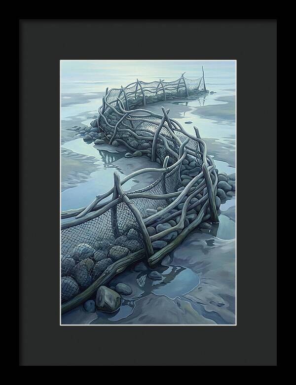 Traditional Fishing Weir At Low Tide