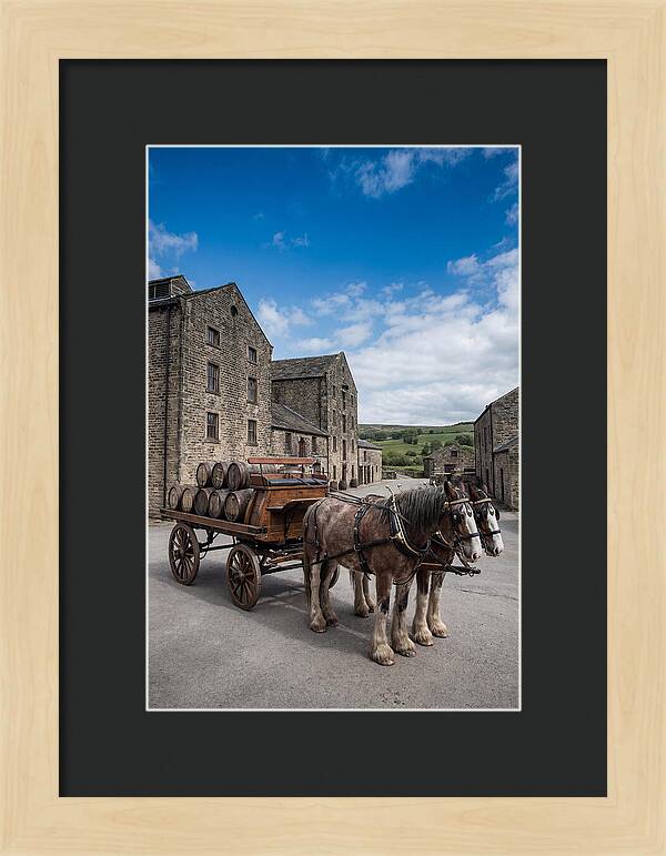 Traditional Horse Drawn Dray Wagon