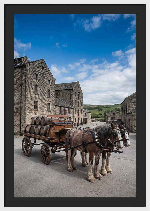 Traditional Horse Drawn Dray Wagon
