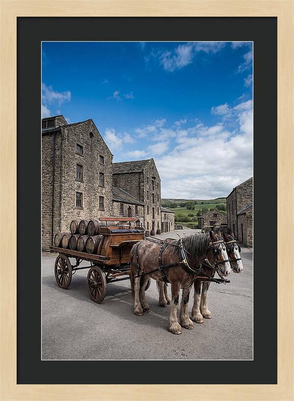 Traditional Horse Drawn Dray Wagon