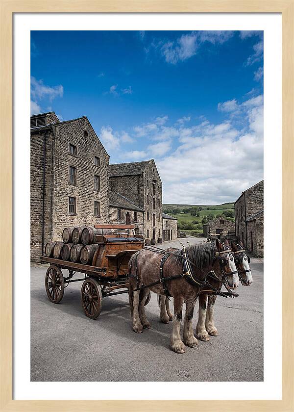 Traditional Horse Drawn Dray Wagon