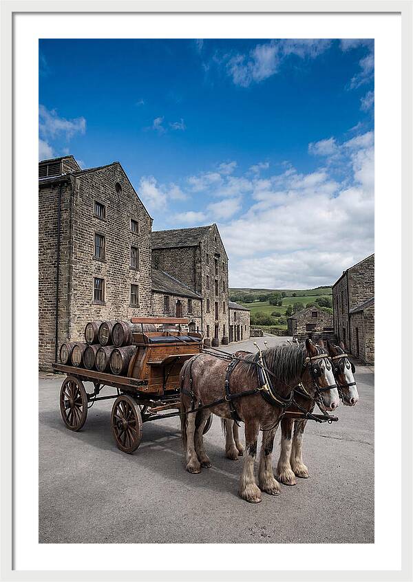 Traditional Horse Drawn Dray Wagon