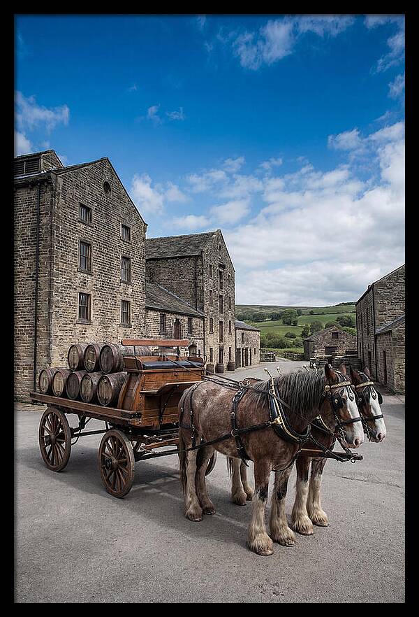 Traditional Horse Drawn Dray Wagon