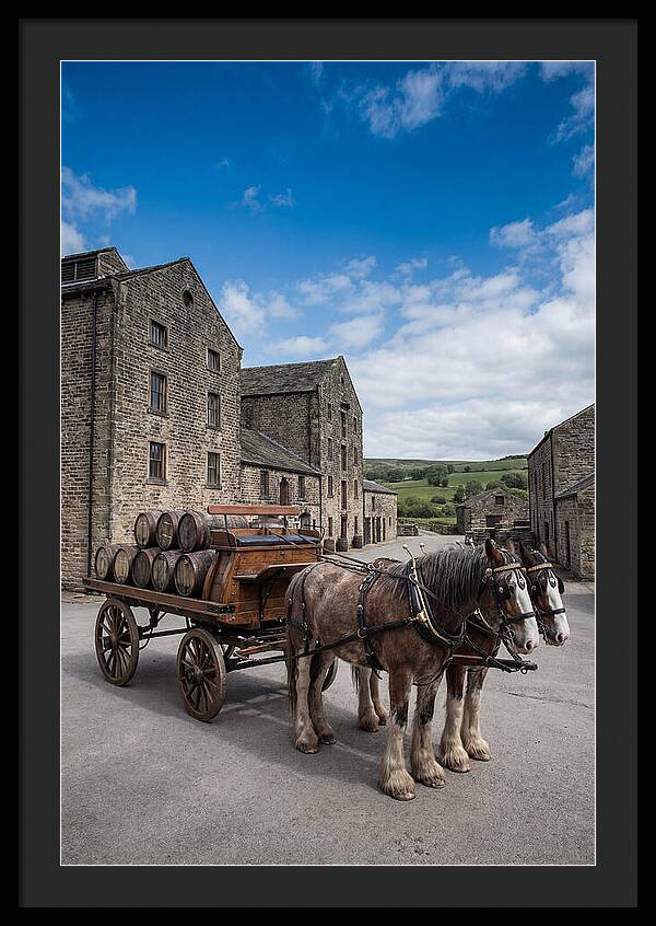 Traditional Horse Drawn Dray Wagon