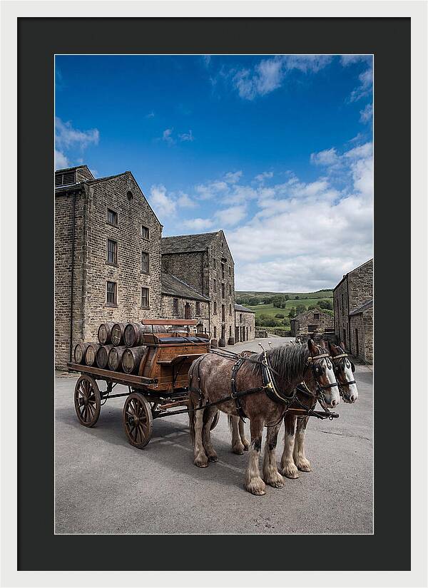 Traditional Horse Drawn Dray Wagon