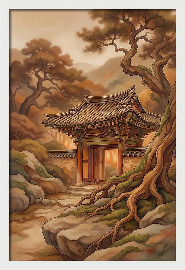 Traditional Korean Temple Gate