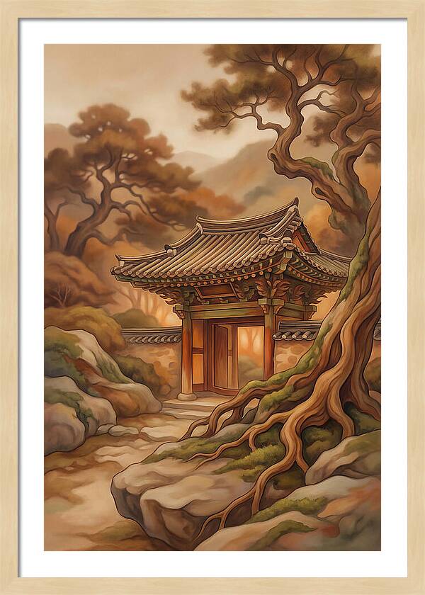 Traditional Korean Temple Gate