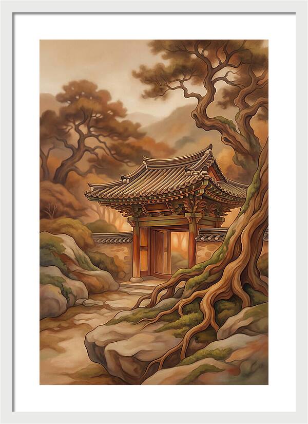 Traditional Korean Temple Gate
