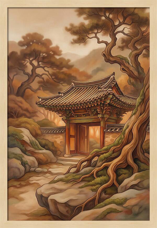 Traditional Korean Temple Gate