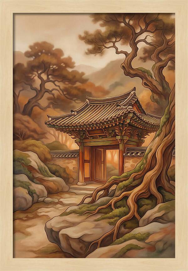 Traditional Korean Temple Gate