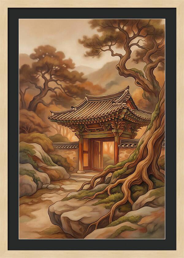 Traditional Korean Temple Gate