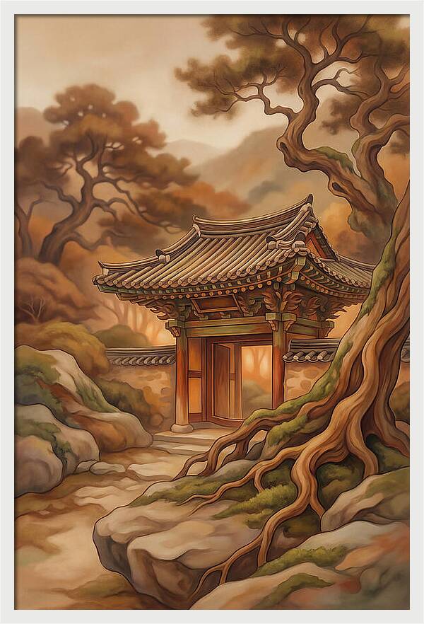 Traditional Korean Temple Gate