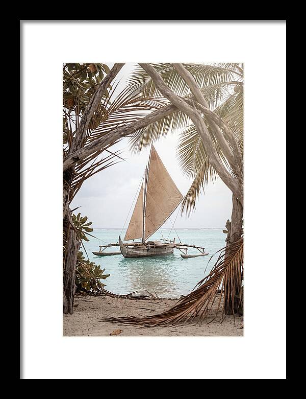 Traditional Outrigger Proa Sailing