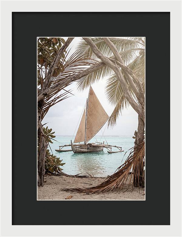 Traditional Outrigger Proa Sailing