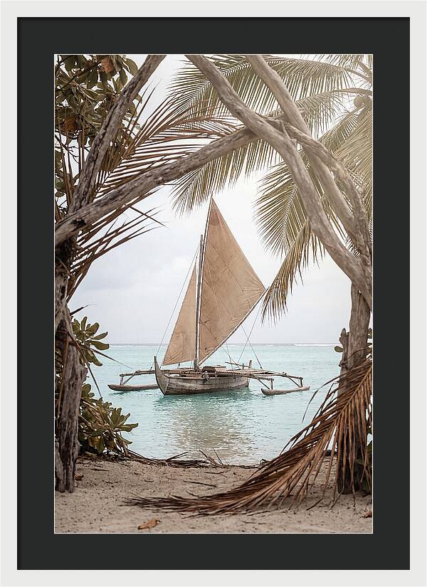 Traditional Outrigger Proa Sailing