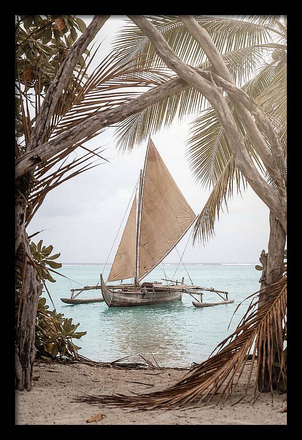 Traditional Outrigger Proa Sailing