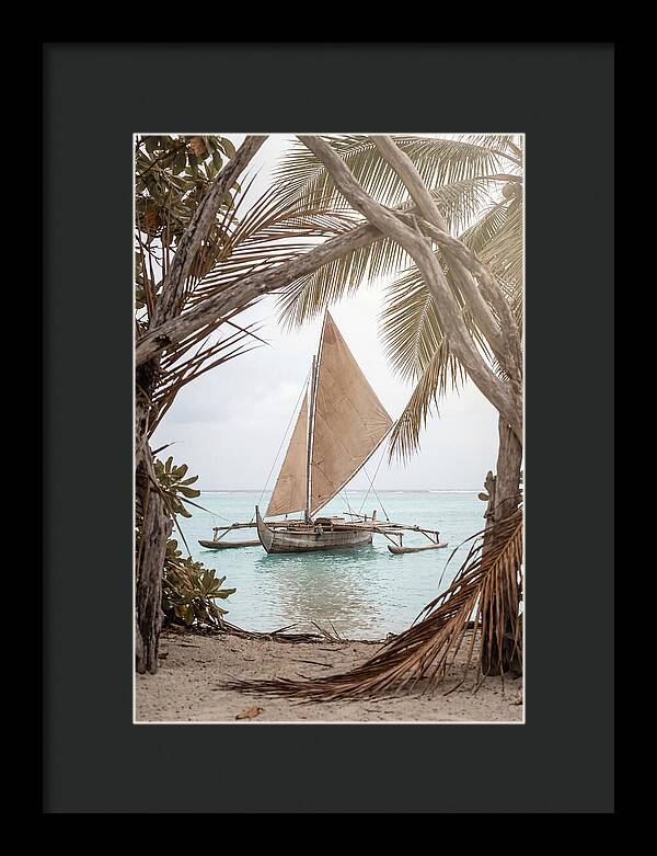 Traditional Outrigger Proa Sailing