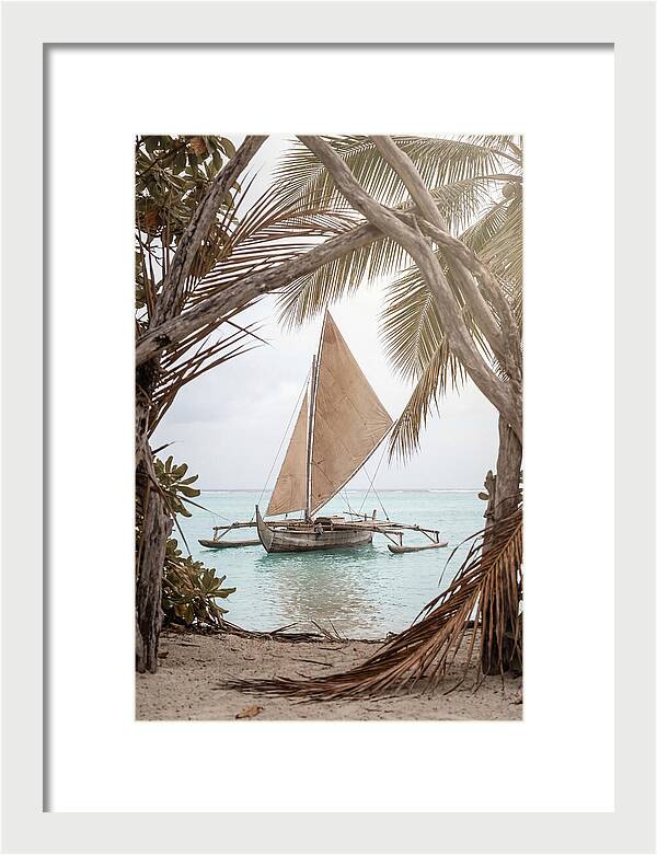 Traditional Outrigger Proa Sailing
